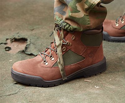 timberland field boots brown